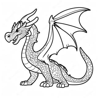 Cool Fire Dragon Coloring Pages