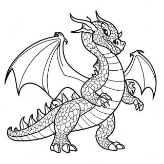 Cool Fire Dragon Coloring Page 21961-17658