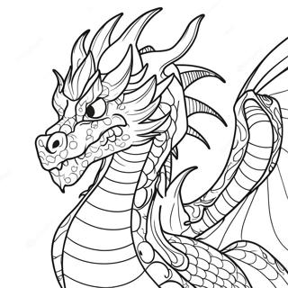 Cool Fire Dragon Coloring Page 21961-17659