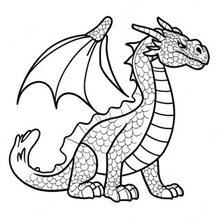 Cool Fire Dragon Coloring Page 21961-17660