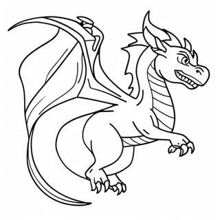 Cool Fire Dragon Coloring Pages