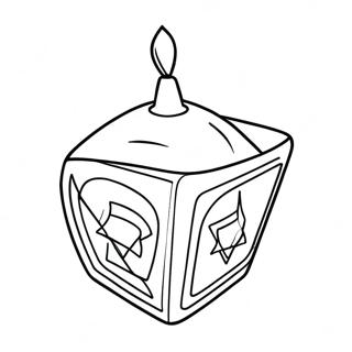 Dreidel Hanukkah Coloring Page 21971-17662