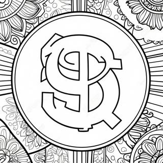 Padres Team Logo Coloring Page 21981-17669