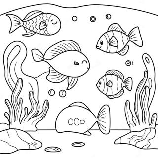 Underwater Ocean Scene Coloring Page 21991-17677