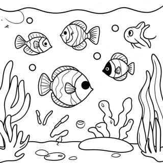 Underwater Ocean Scene Coloring Page 21991-17678