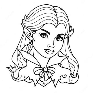 Girl Vampire Coloring Page 22001-17689