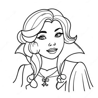 Girl Vampire Coloring Page 22001-17690