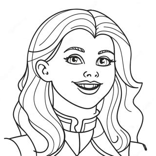 Girl Vampire Coloring Page 22001-17691