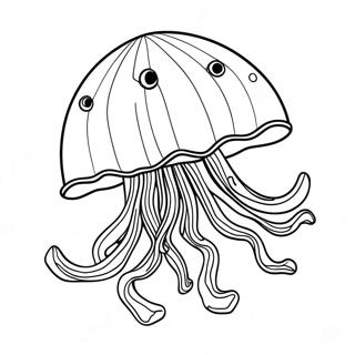 Jellyfish Coloring Page 2201-1802