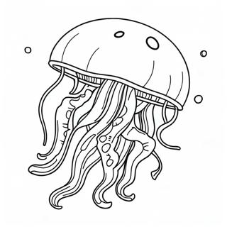 Jellyfish Coloring Page 2201-1804