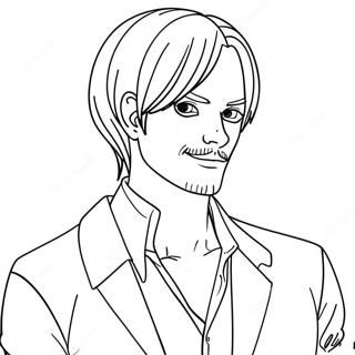 Sanji Coloring Page 22021-17699