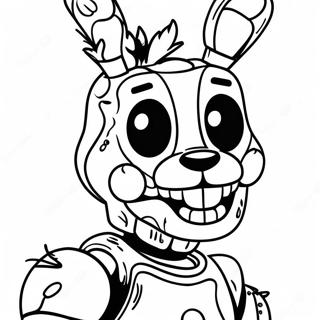 Creepy Springtrap Fnaf Coloring Page 22032-17713