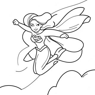 Supergirl Coloring Pages