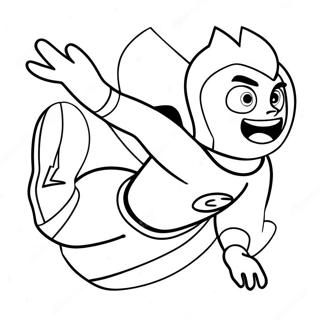 Danny Phantom Flying In The Sky Coloring Page 22062-17738