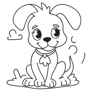 Funny Dog Coloring Pages