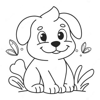 Funny Dog Coloring Page 22111-17770