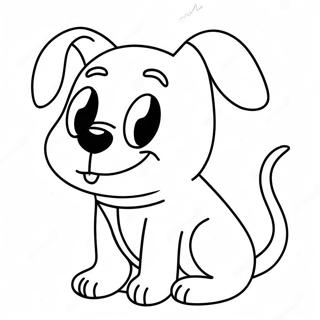 Funny Dog Coloring Page 22111-17771