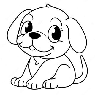 Playful Puppy Coloring Page 22112-17777