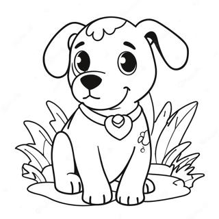 Playful Puppy Coloring Page 22112-17778