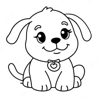 Playful Puppy Coloring Page 22112-17779