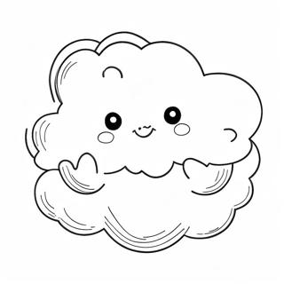 Cloud Coloring Pages