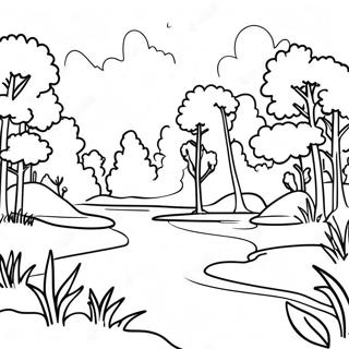 Charming Alabama Nature Scene Coloring Page 22122-17785