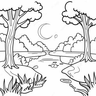 Charming Alabama Nature Scene Coloring Page 22122-17786