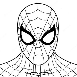 Spiderman Mask Coloring Page 22132-17793