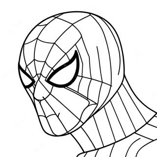 Spiderman Mask Coloring Page 22132-17795