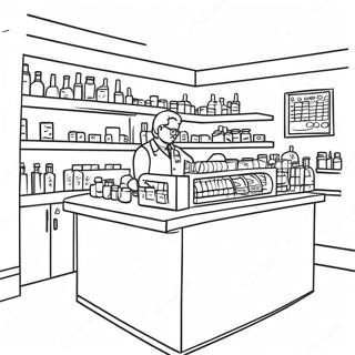 Pharmacy Coloring Page 22151-17808