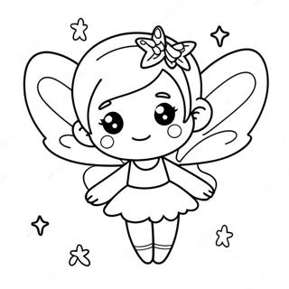 Cute Fairy With Sparkling Wings Coloring Page 22172-17824