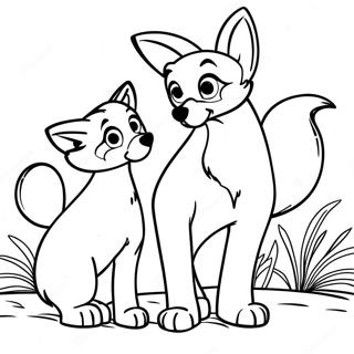 Fox And The Hound Coloring Page 22211-17858