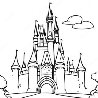 Disney Castle Coloring Page 2221-1817