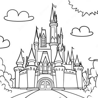 Disney Castle Coloring Page 2221-1818