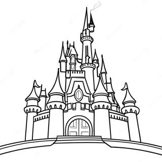 Disney Castle Coloring Page 2221-1819