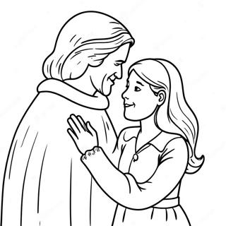 Heartwarming Forgiveness Scene Coloring Page 22222-17865