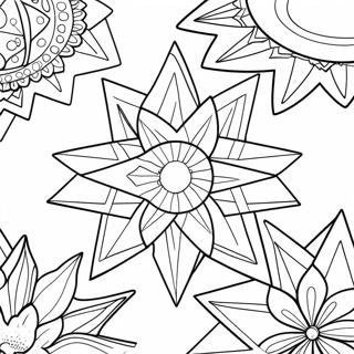 Sparkling Stars Coloring Page 22232-17876