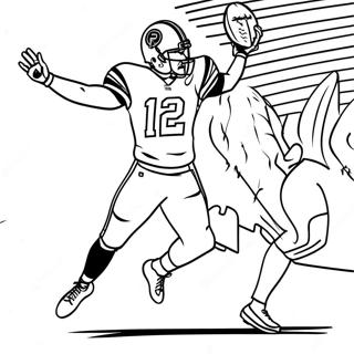 Christian Mccaffrey Action Pose Coloring Page 22241-17882