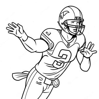 Christian Mccaffrey Action Pose Coloring Page 22241-17884