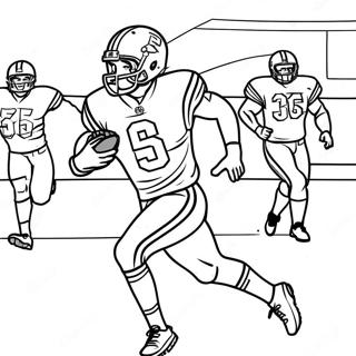 Christian Mccaffrey Running With Football Coloring Page 22242-17878