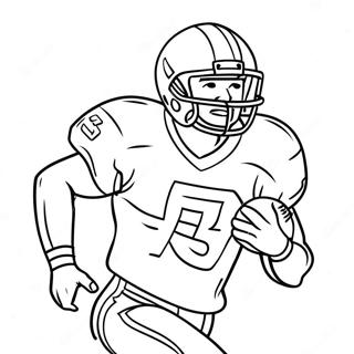 Christian Mccaffrey Running With Football Coloring Page 22242-17880