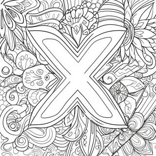 Letter X Coloring Pages