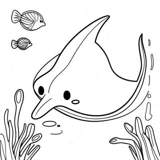 Stingray Coloring Pages