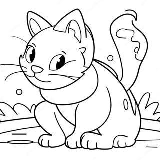 Realistic Warrior Cat In Battle Coloring Page 22281-17908