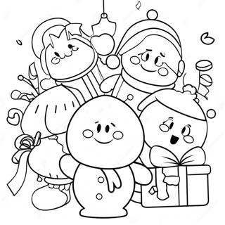 Christmas Among Us Characters Coloring Page 22291-17915