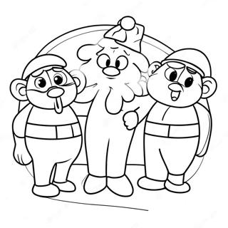 Festive Among Us Crewmates Coloring Page 22292-17921