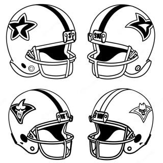 Nfl Helmets Coloring Page 22301-17926