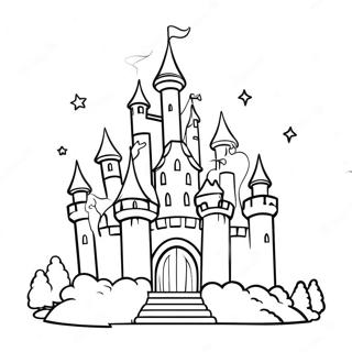 Fairy Tale Castle Coloring Page 2231-1822