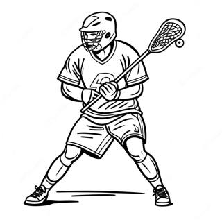 Lacrosse Player In Action Coloring Page 22341-17958