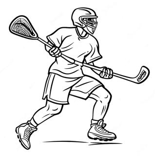 Lacrosse Player In Action Coloring Page 22341-17960